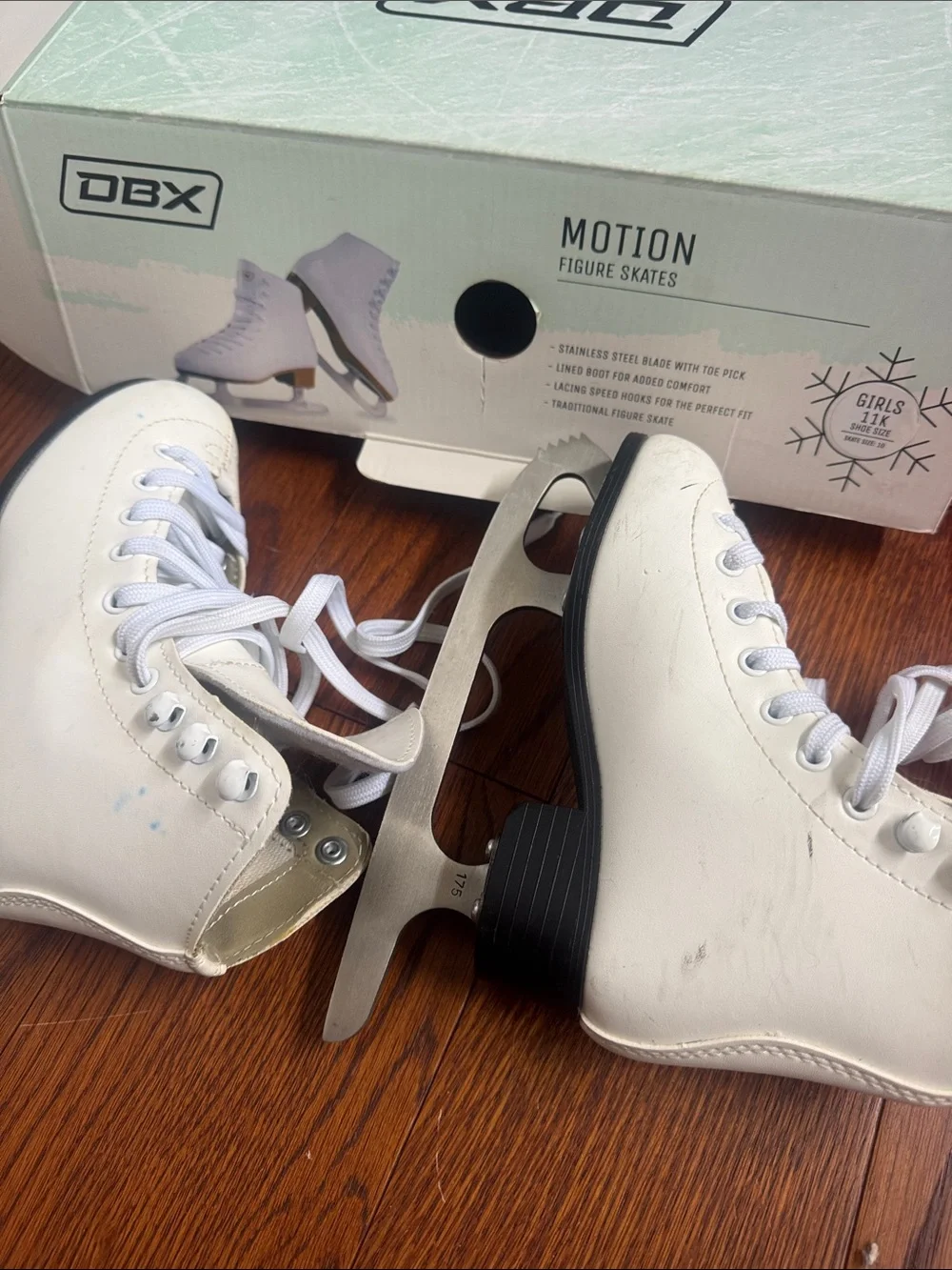 American Girls' White Figure Ice Skates